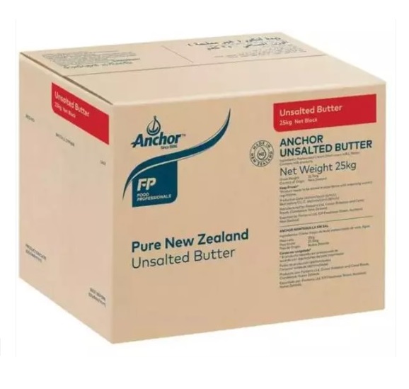 Anchor Pure New Zeeland Unsalted Butter 25 kg