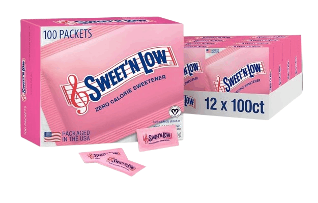 Sweet'N Low Sweetener 200 Sachets × 12 Packs - Carton