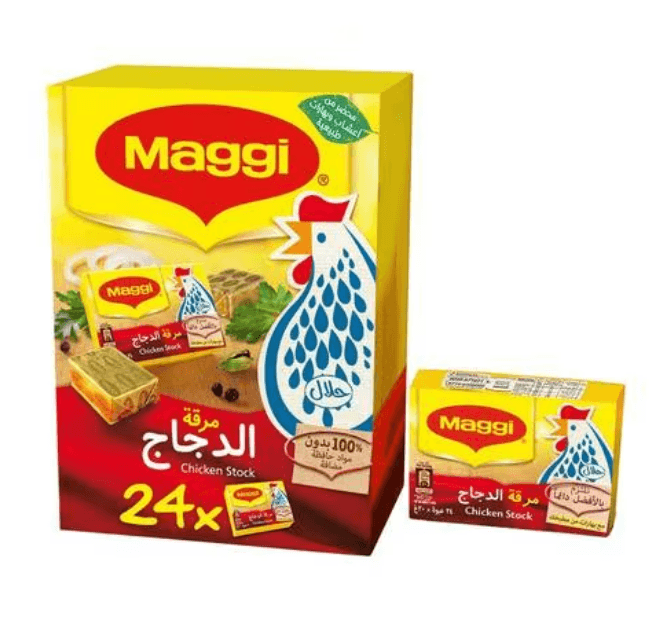 ماجي مكعبات مرقة الدجاج 18 غم × 24 حبة × 24 - كرتون - منتج بالجملة | Platraw