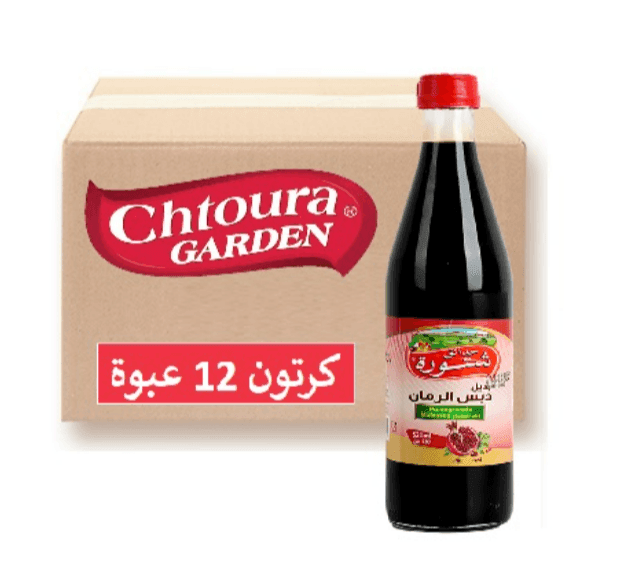 حدائق شتورة دبس رمان 520 مل × 12 - كرتون - منتج بالجملة | Platraw