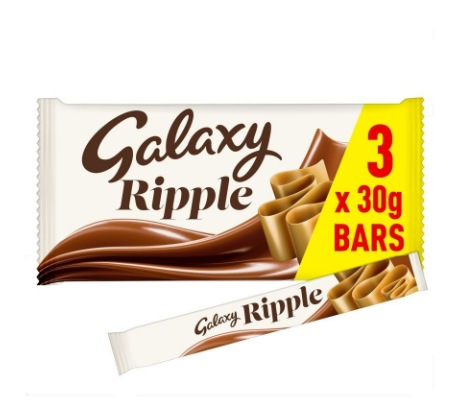 Galaxy Ripple Chocolate 30 gm × 3 × 29 Pack - Carton