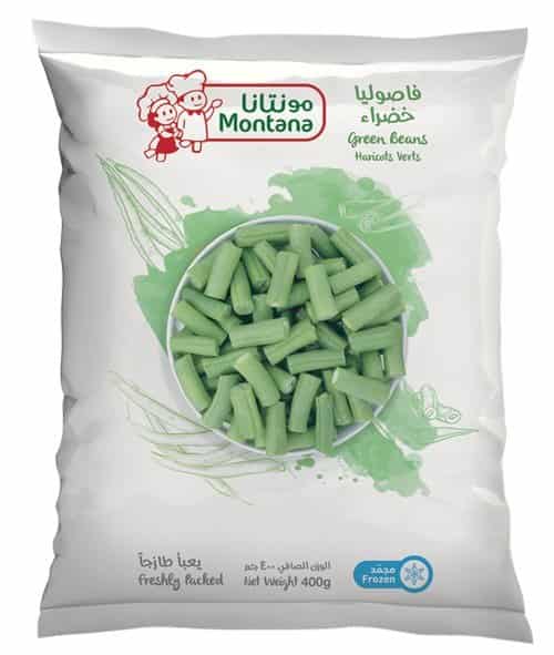 مونتانا فاصوليا خضراء مجمدة 400 غم × 20 - كرتون - منتج بالجملة | Platraw