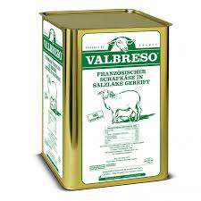 Valbreso French White Cheese Feta 16 kg