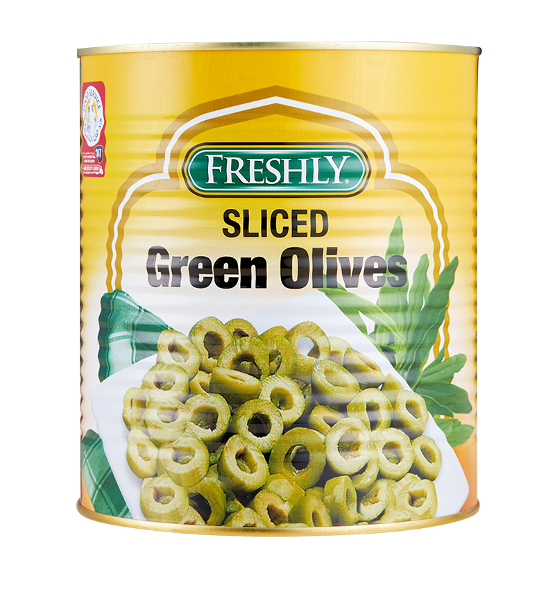 Freshly Sliced Green Olives 3 kg × 6 - Carton