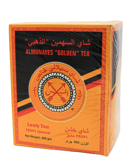 Al Munayes Golden Tea 900 gm × 10 - Carton