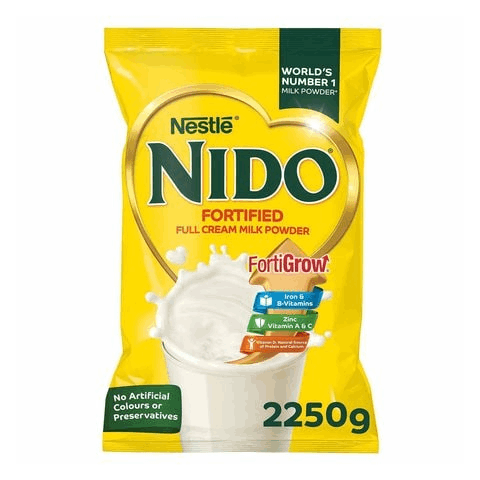 Nido Fortified Full Cream Milk Powder 2250 gm × 6 - Carton