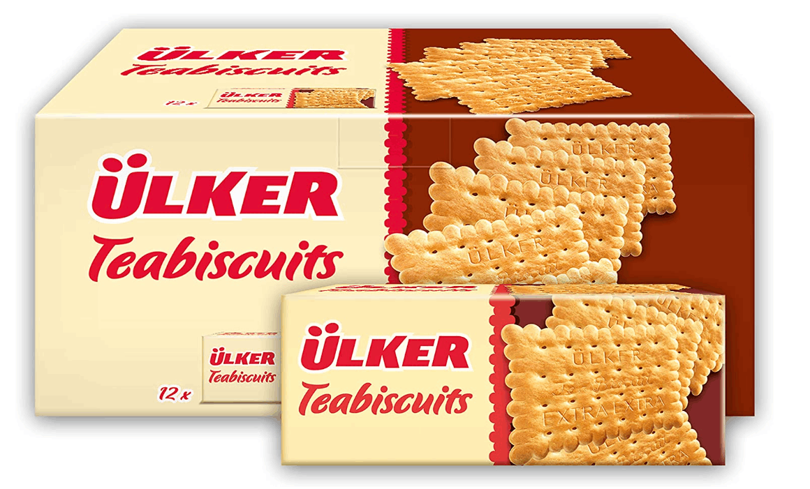 Ulker Tea Biscuits 147 gm × 12 × 6 - Carton