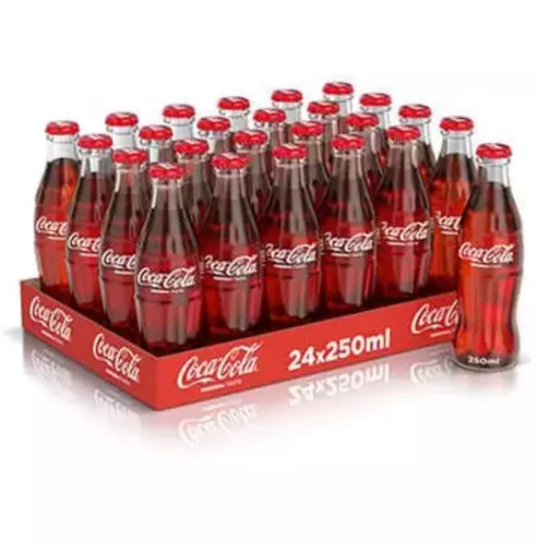 Coca Cola Glass 250 ml × 24 - Carton
