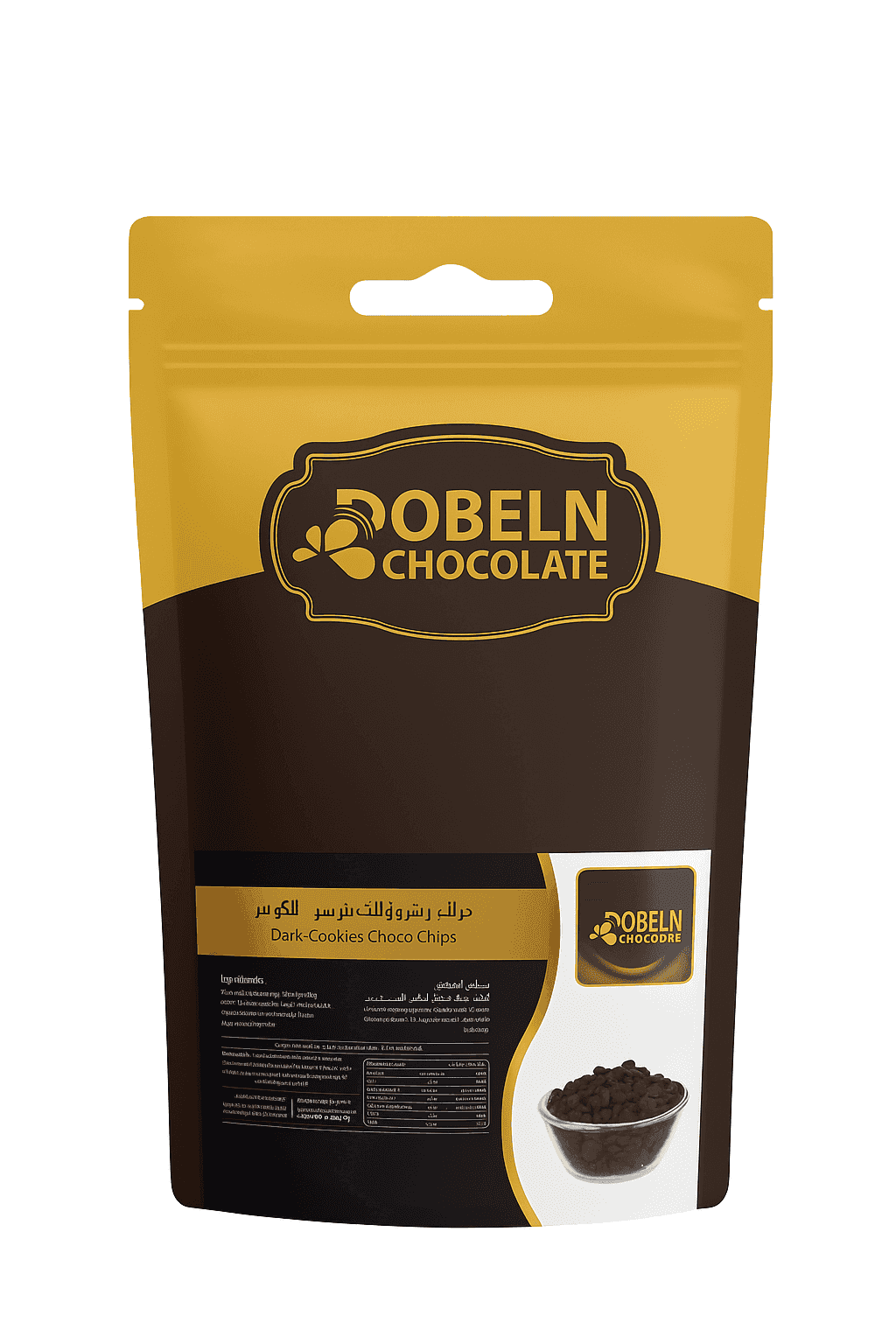 Dobeln Dark Chocolate Callets For Cookies 1 kg × 5 - Carton - Wholesale Product | Platraw
